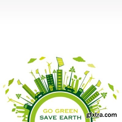 Green City Backgrounds 25xEPS