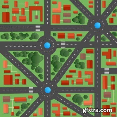 Green City Backgrounds 25xEPS