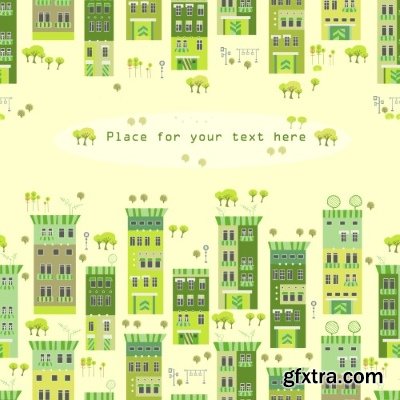 Green City Backgrounds 25xEPS