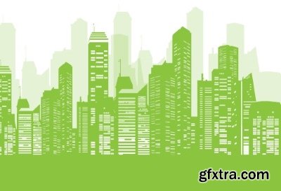 Green City Backgrounds 25xEPS