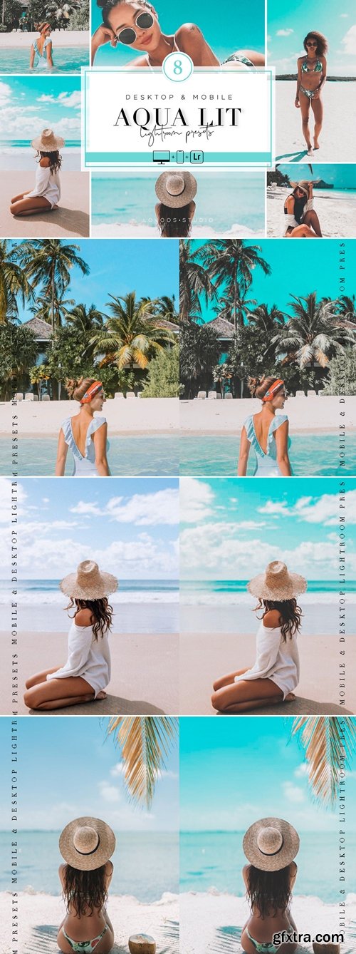 CreativeMarket - AQUA LIT - Lightroom Presets 6425031