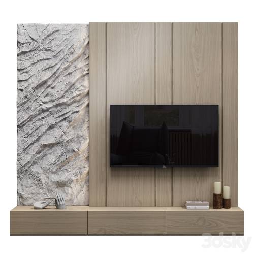 '3dsky Pro - Modern TV wall 05'
