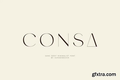 CreativeMarket - Consa - Sans Serif Minimalist Font