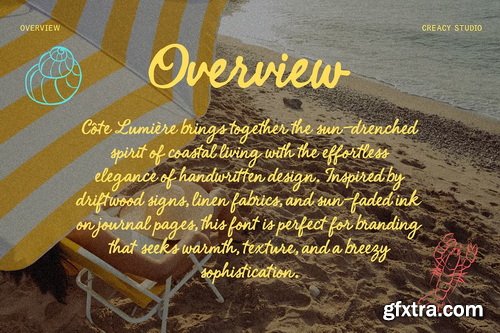 CreativeMarket - Cote Lumiere – Coastal Script Font