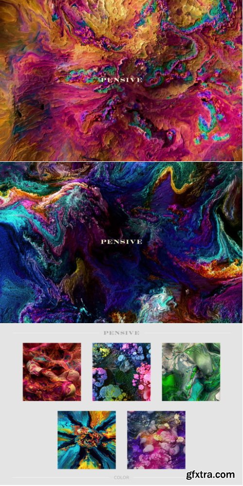 Chromasupply - Pensive: Experimental 3D Paint Textures