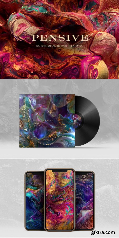 Chromasupply - Pensive: Experimental 3D Paint Textures