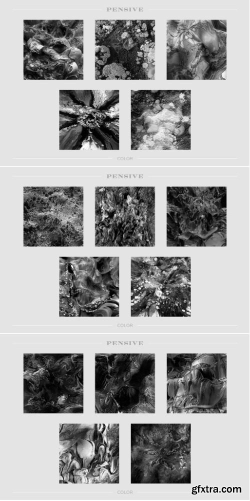 Chromasupply - Pensive: Experimental 3D Paint Textures