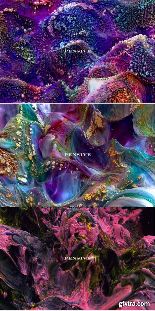 Chromasupply - Pensive: Experimental 3D Paint Textures