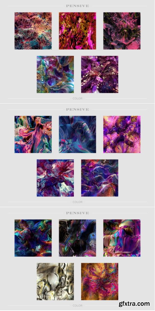 Chromasupply - Pensive: Experimental 3D Paint Textures