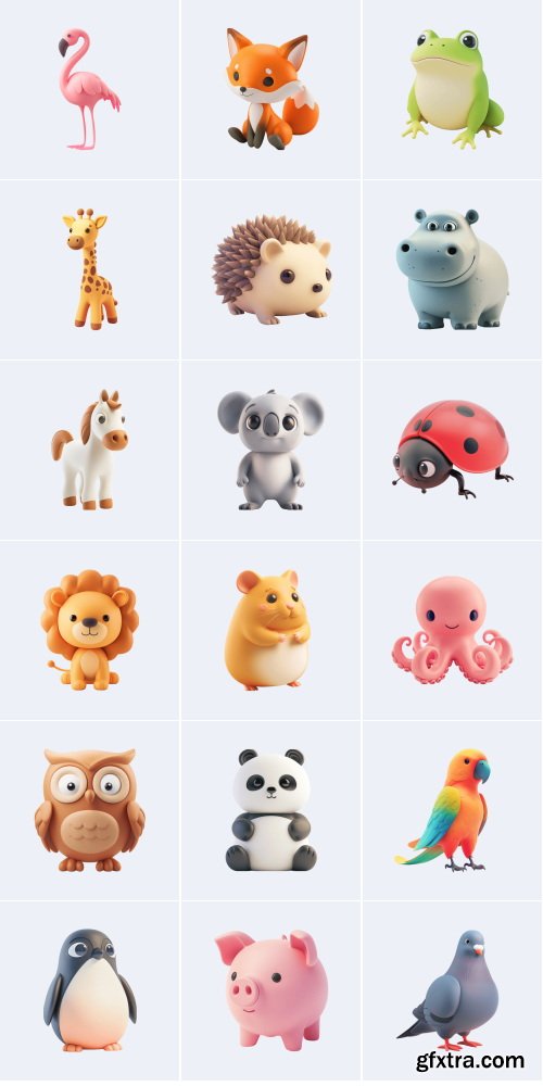 Wannathis - Animals 3d illustrations