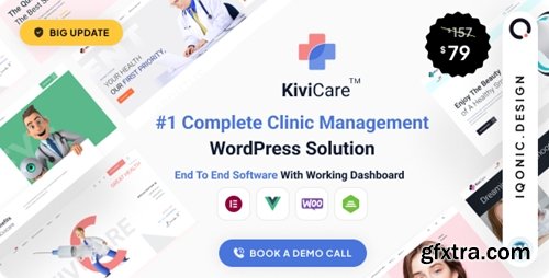 Themeforest - KiviCare 2.0 - Medical Clinic & Patient Management WordPress Solution 29201853 v2.2.14 - Nulled
