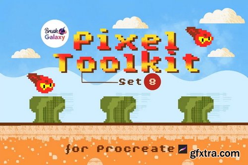 Brushgalaxy - Pixel Toolkit Brush Set For Procreate