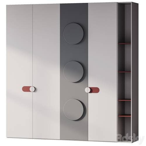 '3dsky Pro - 91 Wardrobe Composition with shelves'