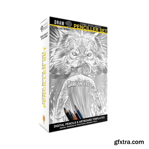 Comic Book Artist: PENCILLER SET for Clip Studio Paint - Brushes and more