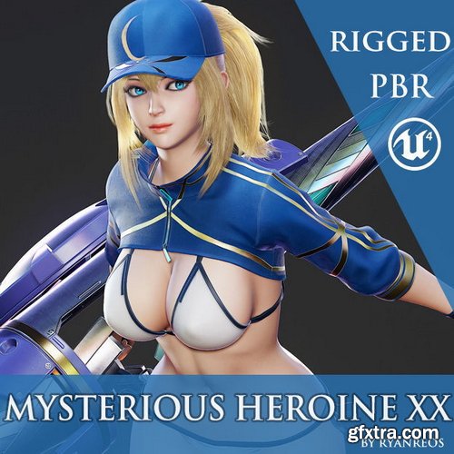 CGTrader - Mysterious Heroine XX - Game Ready Low-poly 3D model