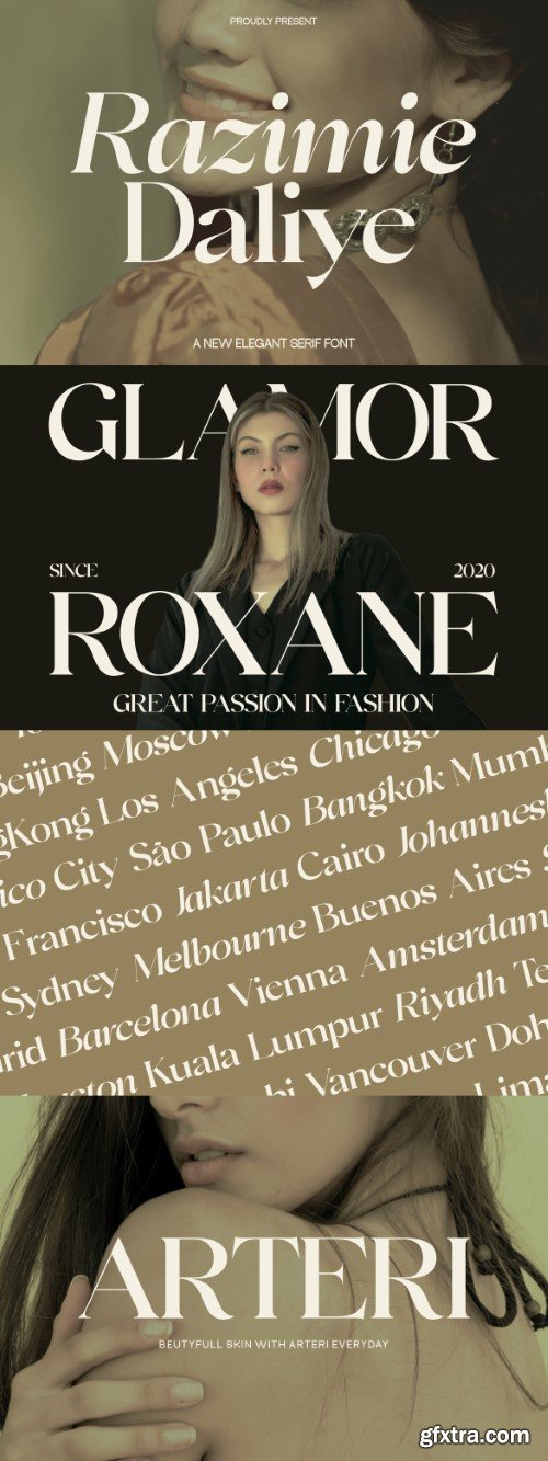 Razimie Daliye - Display Serif Font