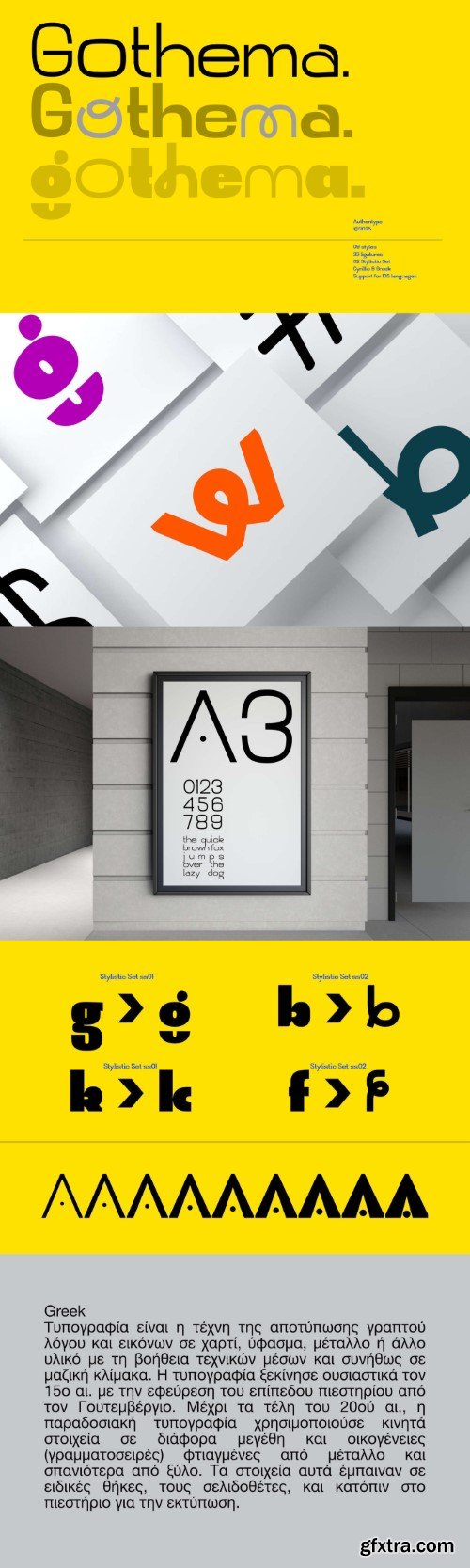 Gothema - A Modern Geometric Sans