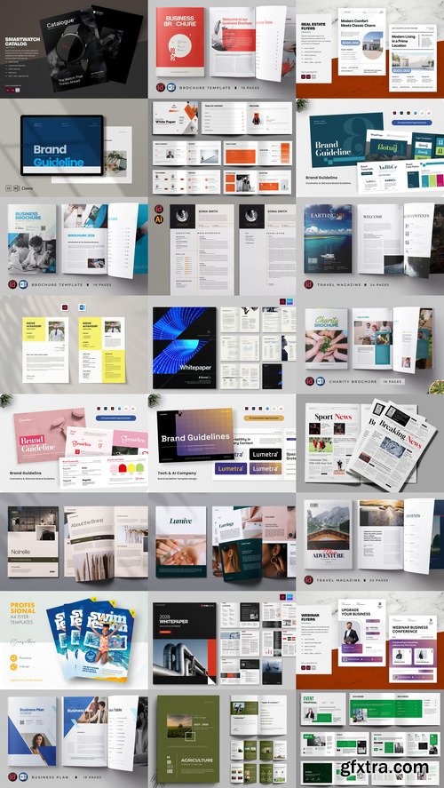 24 Indesign Templates Bundle 15 2025