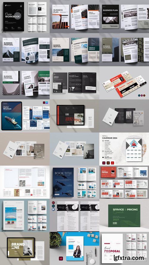 24 Indesign Templates Bundle 16 2025