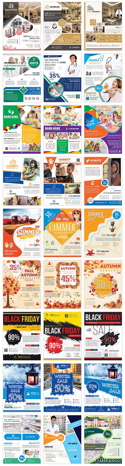 120 Corporate Flyer & Poster Bundle 3378762