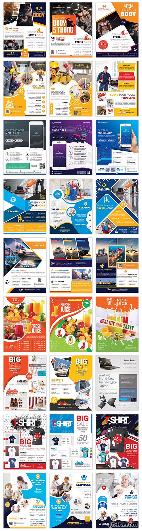 120 Corporate Flyer & Poster Bundle 3378762