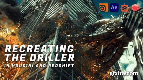 Double Jump Academy - Recreating the Driller Scene in Houdini and Redshift