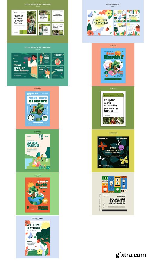 Earth Day Collections 40xPSD