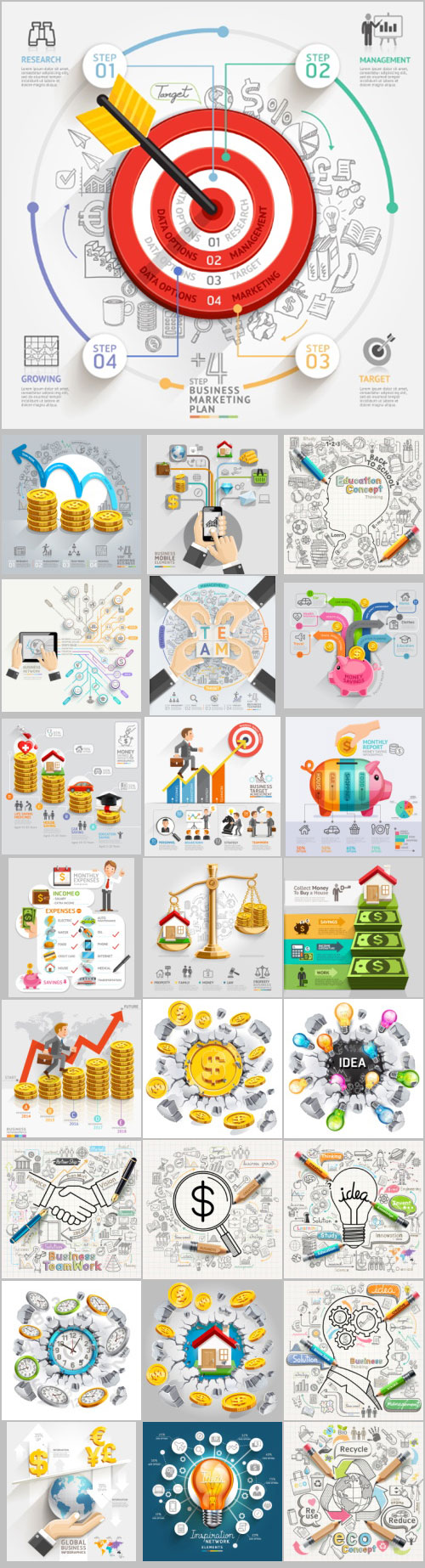 Creative Idea Business Company Infographic With Diagram 25xEPS Creative Idea Business Company Infographic With Diagram 25xEPS