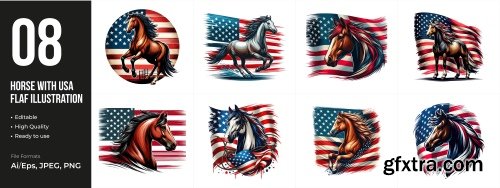 USA Indepence Day Badgets & Labels 18xAI