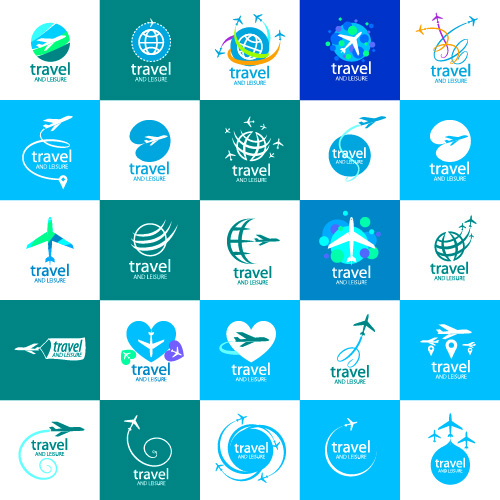 Aviation & Air Travel Logotypes 36xAI