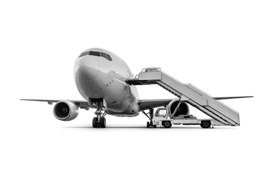 Airplanes; Waiting for Passengers at the Airport and Flying 25xPNG