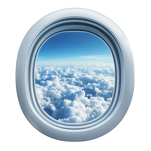 Airplanes; Waiting for Passengers at the Airport and Flying 25xPNG