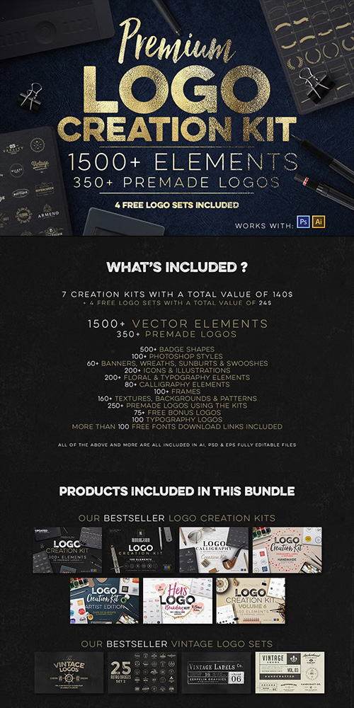 Logo Creation Kit Bundle Edition 490891 UPDATED!