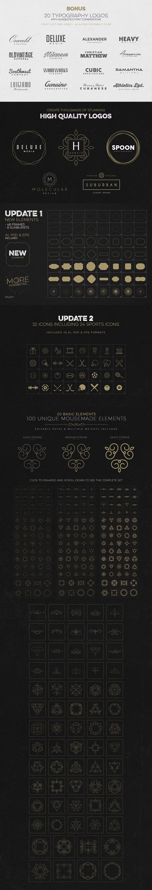 Logo Creation Kit Bundle Edition 490891 UPDATED!