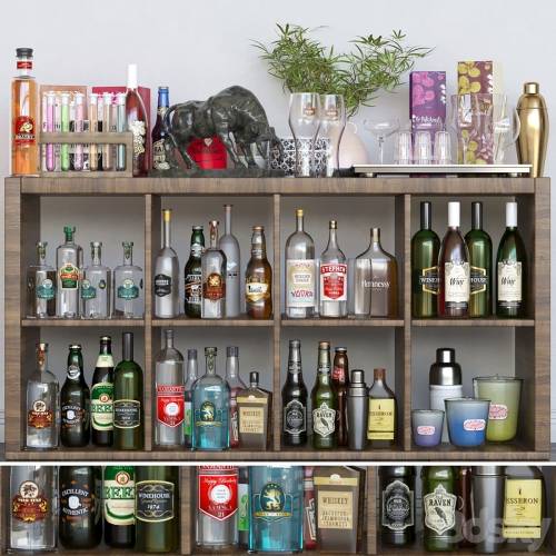 '3dsky Pro - Home bar with strong alcohol 4. Alcohol' '3dsky Pro - Home bar with strong alcohol 4. Alcohol'