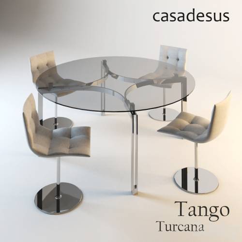 '3dsky Pro - Tango round table and chair Turcana - Casadesus'