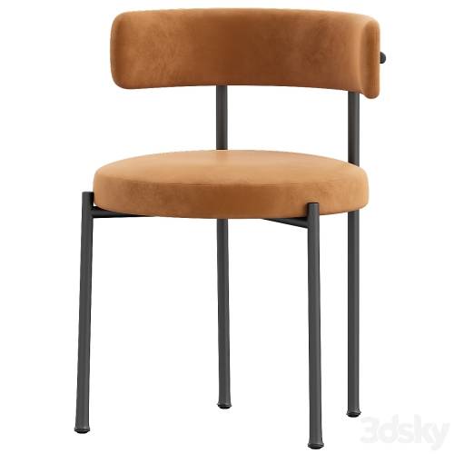 '3dsky Pro - Inesse Boucle Ivory Dining Chair'