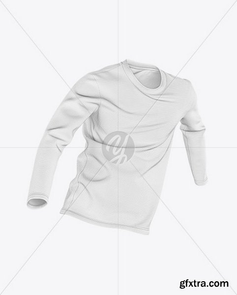 YellowImages - Men’s Long Sleeve T-Shirt with Round Neck Mockup - 119720