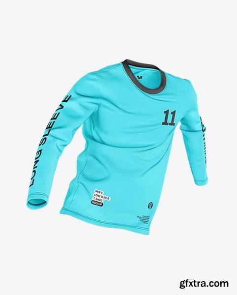 YellowImages - Men’s Long Sleeve T-Shirt with Round Neck Mockup - 119720