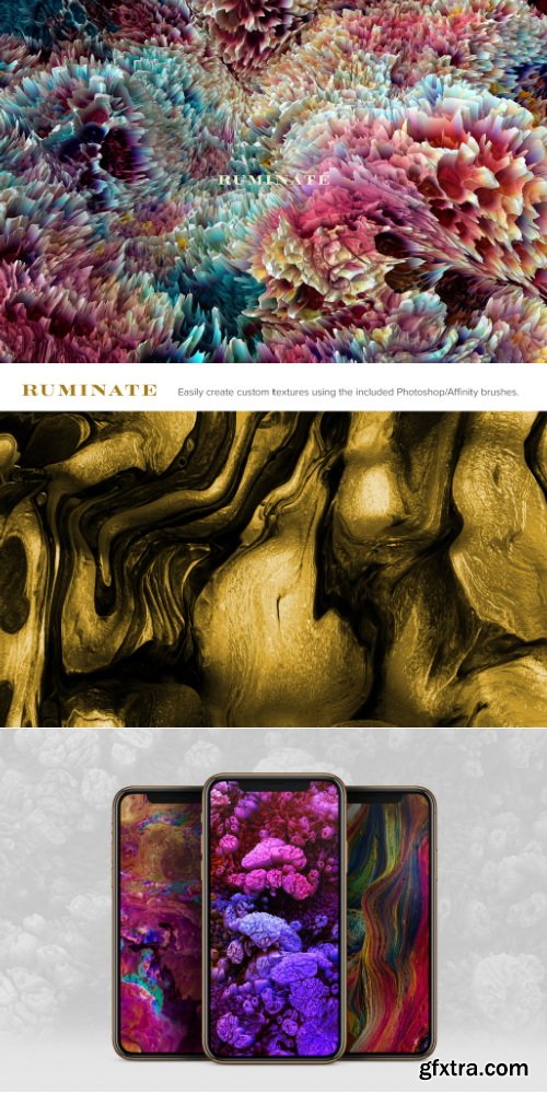 Chromasupply - Ruminate: Experimental 3D Paint Textures