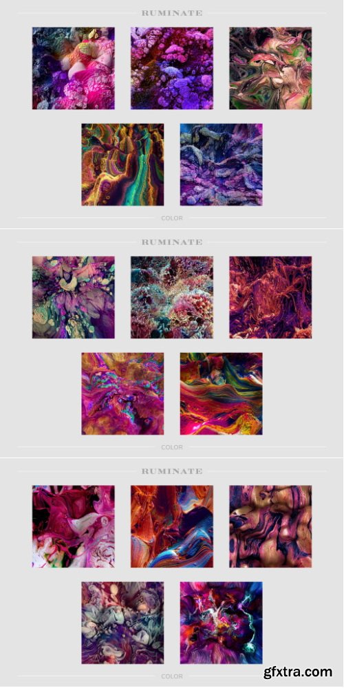 Chromasupply - Ruminate: Experimental 3D Paint Textures