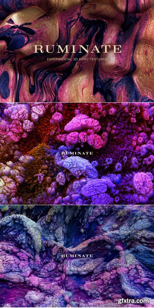 Chromasupply - Ruminate: Experimental 3D Paint Textures