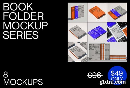 Gumroad - Showcase Mockups - Book Folder Mockup Bundle