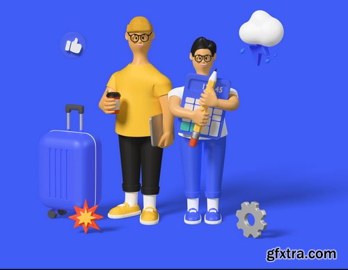 Wannathis - Kukla 3d illustration constructor