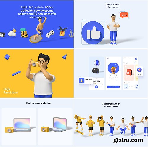 Wannathis - Kukla 3d illustration constructor