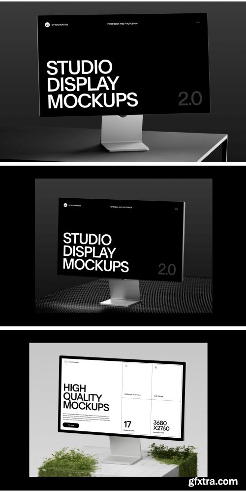 Wannathis - Studio Display Mockups vol.2