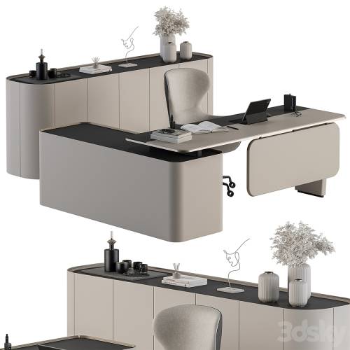 '3dsky Pro - Boss Desk - Office Furniture 419'