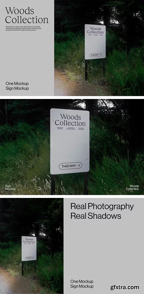 Wood Sign PSD Mockup Template