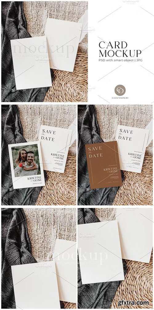 Card 5x7 PSD Mockup Template