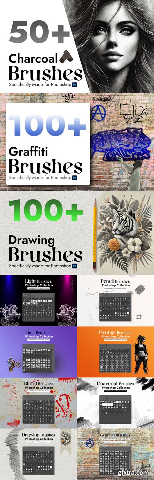 800+ Modern Brushes Collection for Photoshop